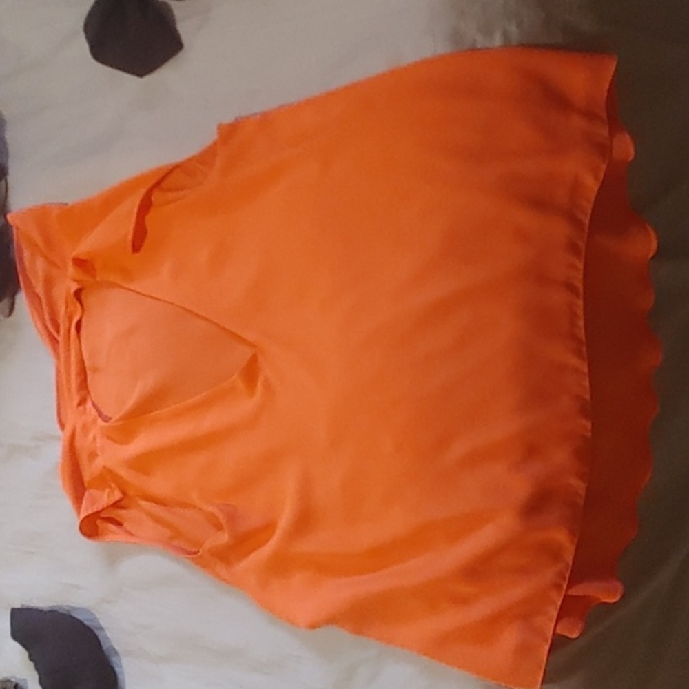 Coral blouse